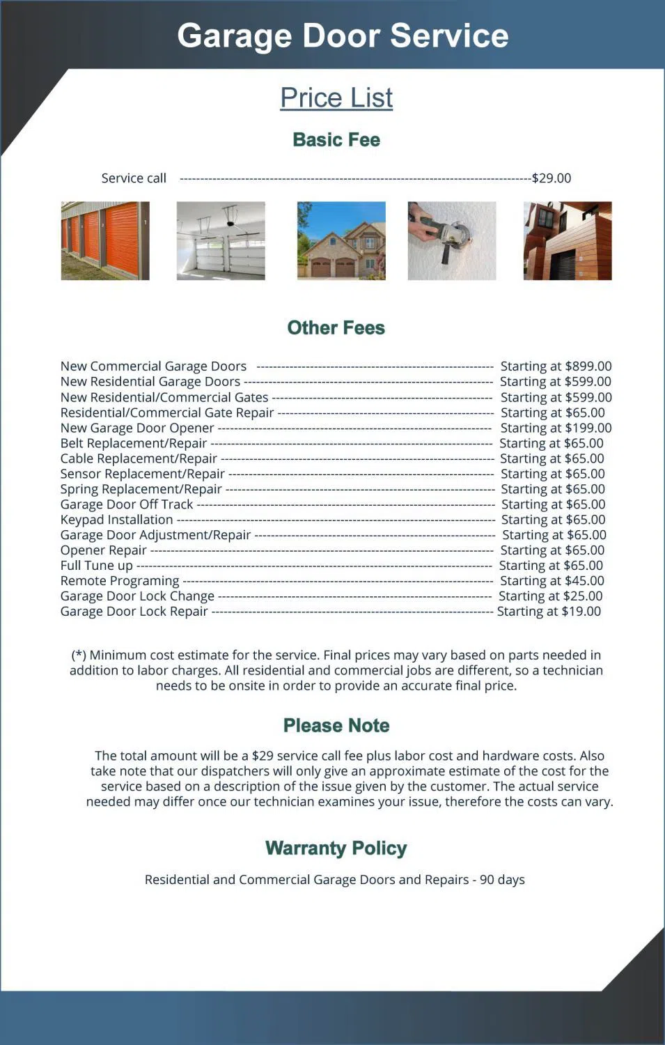 Exclusive Garage Door Service Marina Del Rey, CA 310-579-9071